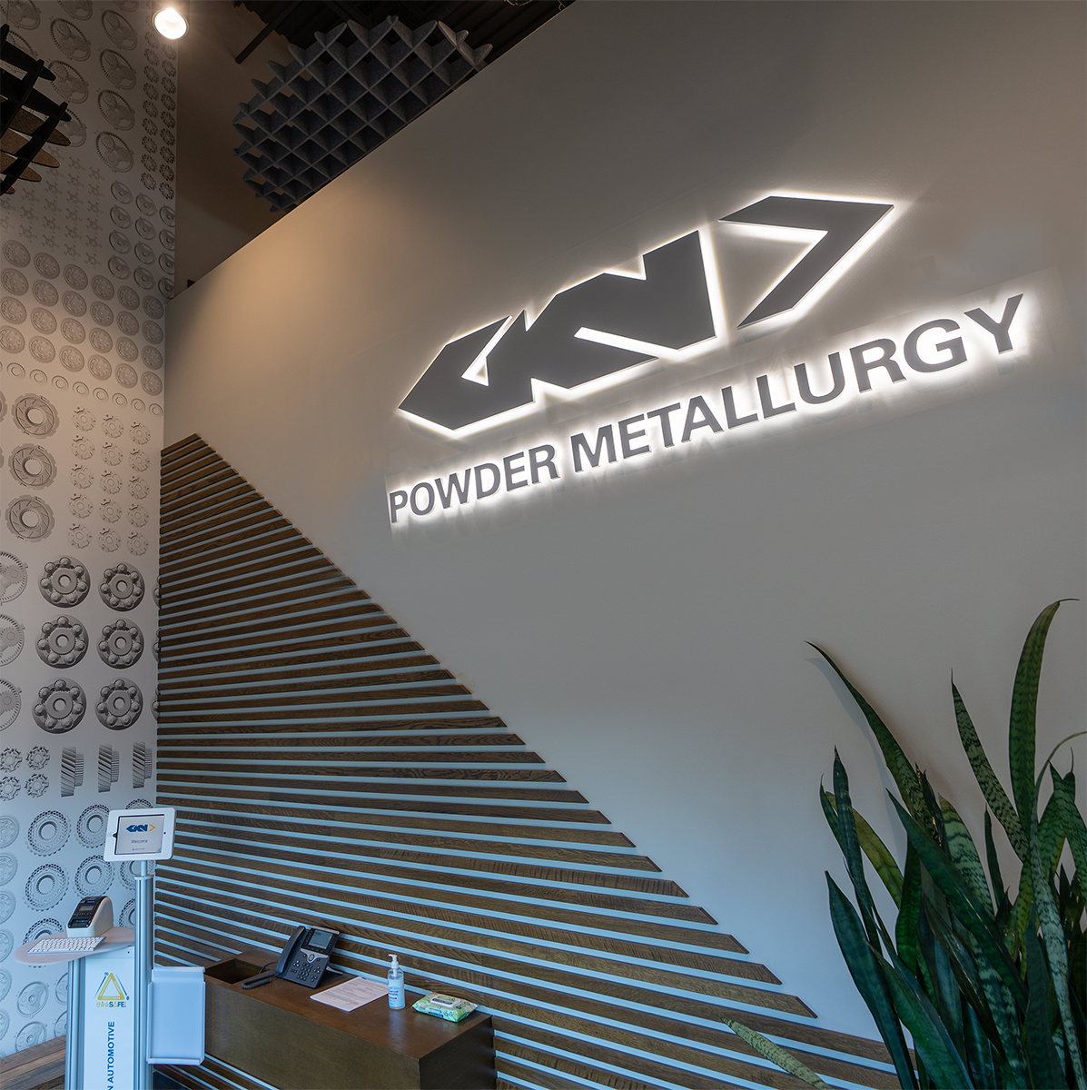 GKN PM Logo on a wall