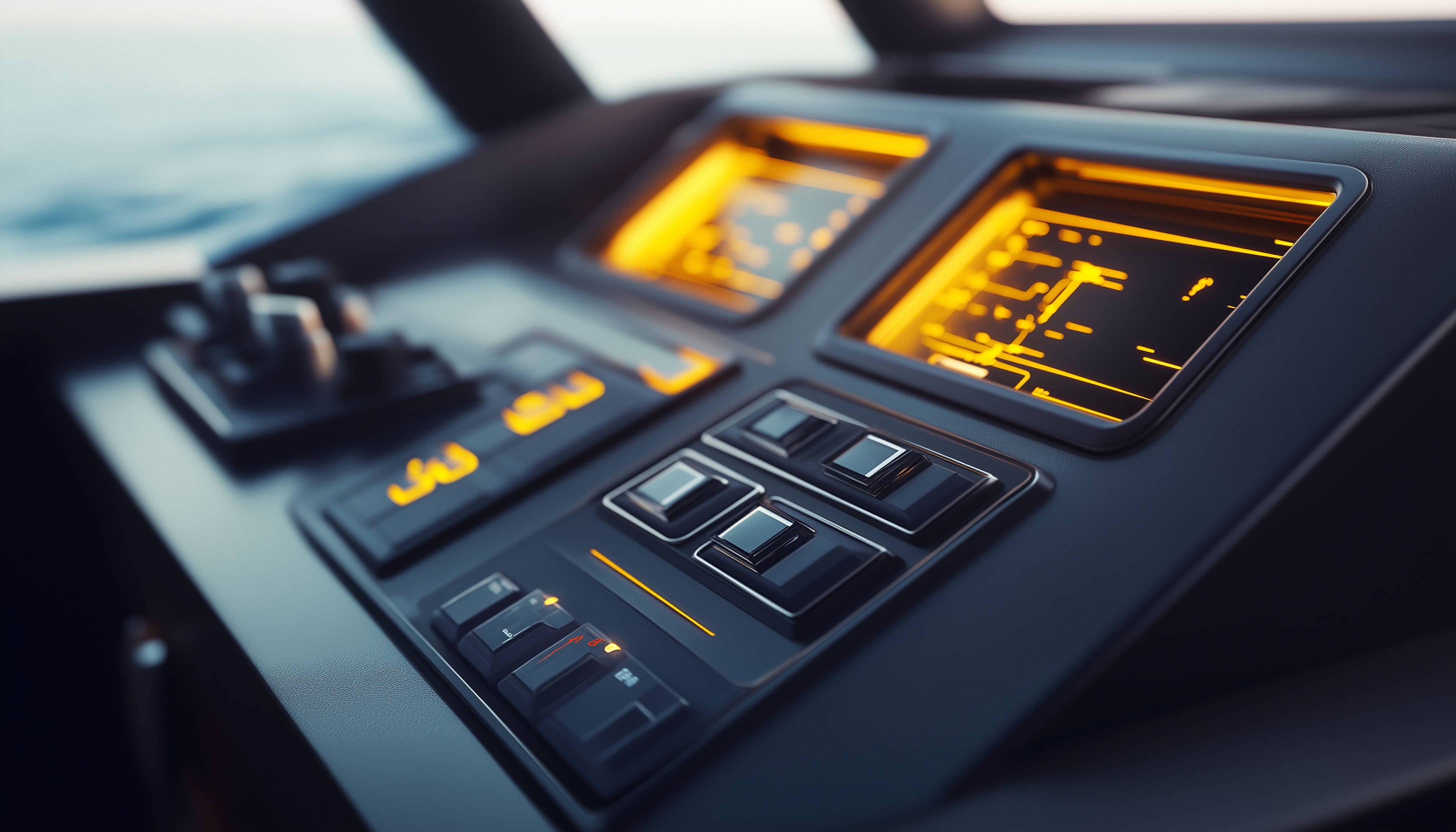 Inspirational Close Up Of A Minimalistic And Clean Nav System