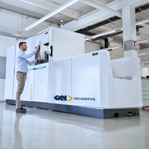 Man using GKN Additive machinery
